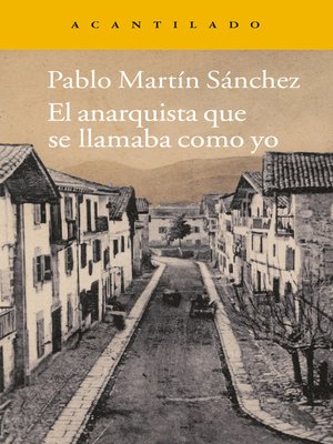 cover image of El anarquista que se llamaba como yo